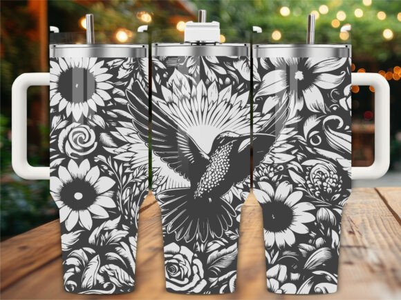 Download Hummingbird and Sunflowers - Hummingbird Collection