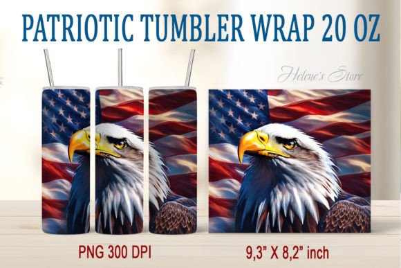 Download American Bald Eagle Tumbler Wrap 20oz - Eagle tumbler Collection