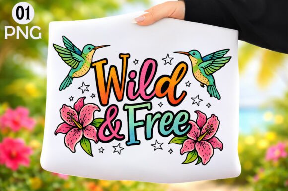 Download Wild and Free Hummingbird T-Shirt Design - Hummingbird Collection