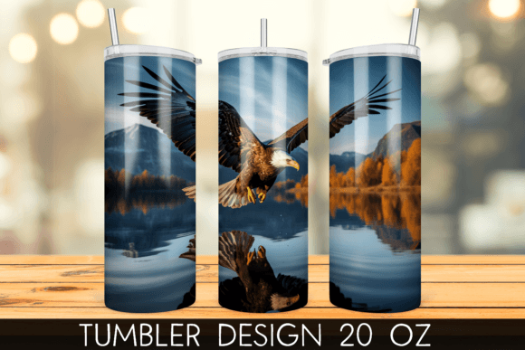 Download Bald Eagle Tumbler Wrap Sublimation - Eagle tumbler Collection
