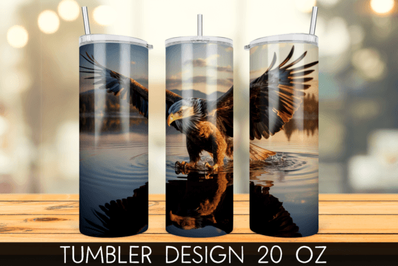 Download Bald Eagle Tumbler Wrap Sublimation - Eagle tumbler Collection